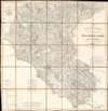 1870 Vallardi Map of Umbria - Lazio or the Country Around Rome, Italy
