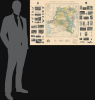 1930 Flamme Wall Map of the Belgian Congo