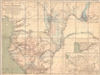 1895 Hansen Map of the French Congo (Gabon) with important Mansucript Annotations