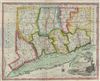 1827 Doolittle Pocket Map of Connecticut