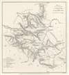 1869 Murray Map of Kodagu (Coorg) District, Karnataka, India