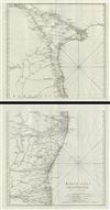1789 Schraembl / Anville Map of the Coromandel Coast, India (2 sheets)