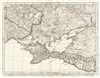 1777 Santini Map of the Crimean Peninsula and Ukraine