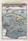 1719 Mallet Map of Cuba and Jamaica
