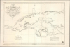 1854 Direccion Hidrografica Nautical Chart of Map of Cuba