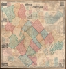 1857 Chase Wall Map of Cumberland County, Maine (Portland, Casco Bay)