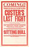 1925 Harvey Window Card for Francis Ford's Movie 'Custer's Last Fight'