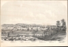 1858 Hayward Bird's-Eye View of Danbury, Connecticut as a Hatter's Center