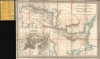 Carte du cours du Danube depuis Ulm jusqu'à son embouchure dans la Mer noire Guide de Voyage a Constantinople sur le Danube avec indication de tous les points de la Navigation des Pyroscaphes sur cette route. - Main View Thumbnail