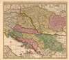 1677 Visscher Map of Hungary, Croatia, Bosnia, Serbia and Dalmatia