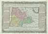 1786 Desnos Map of the Dauphine Region of France (French Riviera)