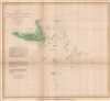1851 U.S. Coast Survey Map of Nantucket and the Davis Shoals