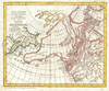 1772 Vaugondy / Diderot Map of Alaska, the Pacific Northwest & the Northwest Passage