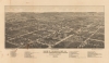 1884 Wellge / Stoner Bird's Eye View Map of De Land, Florida