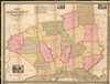 1848 Joshua W. Ash Map of Delaware County, Pennsylvania