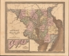 1849 Greenleaf Map of Maryland and Delaware (Chesapeake Bay)