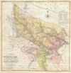 1777 Rennell / Dury Wall Map of Delhi and Agra, India