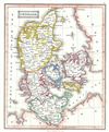 1845 Ewing Map of Denmark