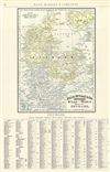 1892 Rand McNally Map of Denmark