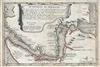 1700 De Fer Map of the Straits of Magellan, Chile, South America