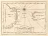 1753 Bellin Map of the Le Maire Strait, Argentina