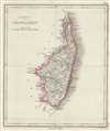 1854 Pharoah Map of the Chingleput District, Tamil Nadu, India