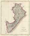 1854 Pharoah and Company Map of Ganjam District, Odisha, India