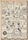 1931 John Held Fantasy Map of a Dog's Ideal Country Estate
