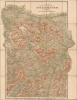 1910 Freytag Folding Map of the Eastern Dolomites, Italy