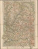 1910 Freytag Folding Map of the Western Dolomites, Italy