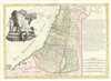 1783 Bonne Map of Israel, Palestine or the Holy Land (showing the 12 Tribes)