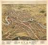 1877 Albert Ruger Bird's-Eye View Map of Dover, New Hampshire
