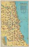 1926 Clason Map of Chicago, Illinois