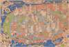1938 Zaidenberg Pictorial Map of Downtown Manhattan, New York City