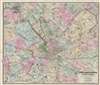 Barnes' Driving Map of Philadelphia and Surroundings. - Main View Thumbnail