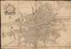 1780 Pool and Cash City Map or Plan of Dublin