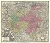 1730 Seutter Map of Luxembourg and Eastern Belgium