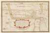 1770 Seven Years’ War Manuscript Map of Dunkirk, France