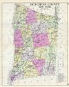 1912 Century Map of Dutchess County, New York