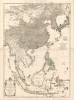 1752 D'Anville Map of Southeast Asia, the East Indies, China, Korea and Japan