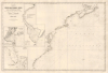 1953 Robiquet Nautical Map of the East Coast of the United States