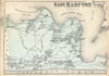 1873 Beers Map of East Hampton, Long Island, New York