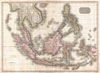 1818 Pinkerton Map of the East Indies and Southeast Asia (Singapore, Borneo, Java, Sumatra, Thailand