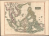 1814 Thomson Map of Southeast Asia (Singapore, Thailand, Malay)