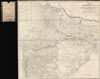 1846 Walker Map of Proposed East Indian Railway Calcutta - Delhi, India