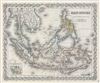 1856 Colton Map of the East Indies (Singapore, Thailand, Borneo, Malaysia)