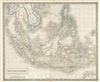 1850 Hall Map of the East Indies