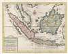 1754 Tirion Map of the East Indies