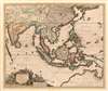 1657 Visscher Map of the East Indies, Southeast Asia, and Australia