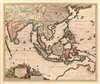 1677 Visscher Map of the East Indies, Southeast Asia, and Australia